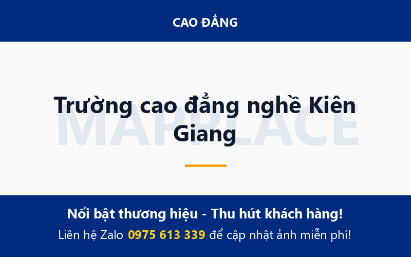 Trường cao đẳng nghề Kiên Giang