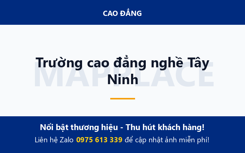Trường cao đẳng nghề Tây Ninh