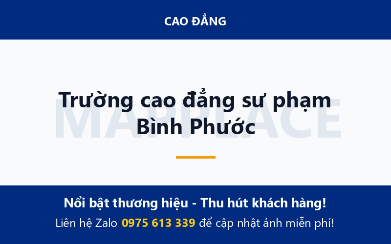Trường cao đẳng sư phạm Bình Phước