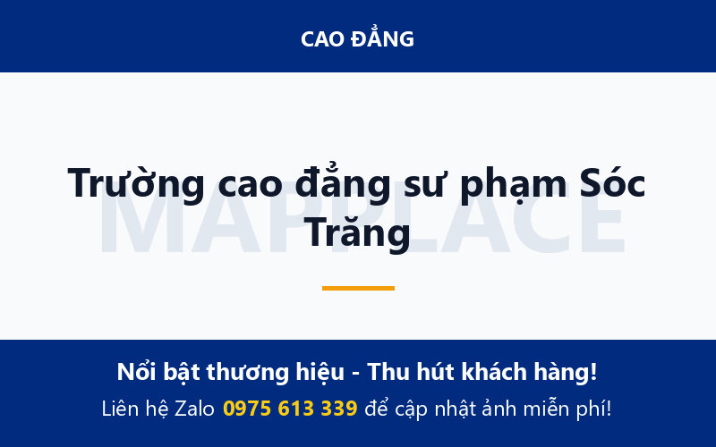 Trường cao đẳng sư phạm Sóc Trăng