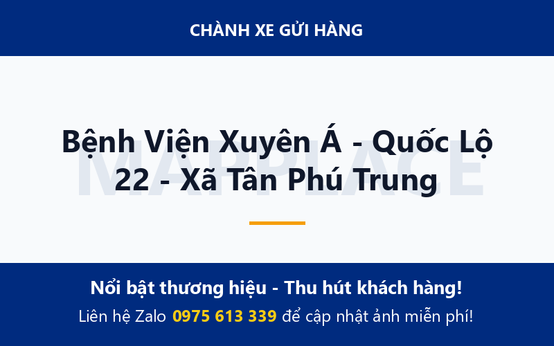 Bệnh Viện Xuyên Á - Quốc Lộ 22 - Xã Tân Phú Trung