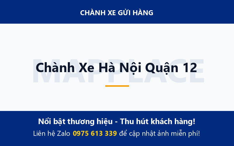Chành Xe Hà Nội Quận 12