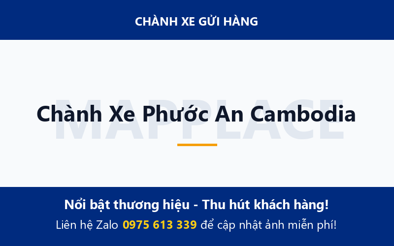 Chành Xe Phước An Cambodia