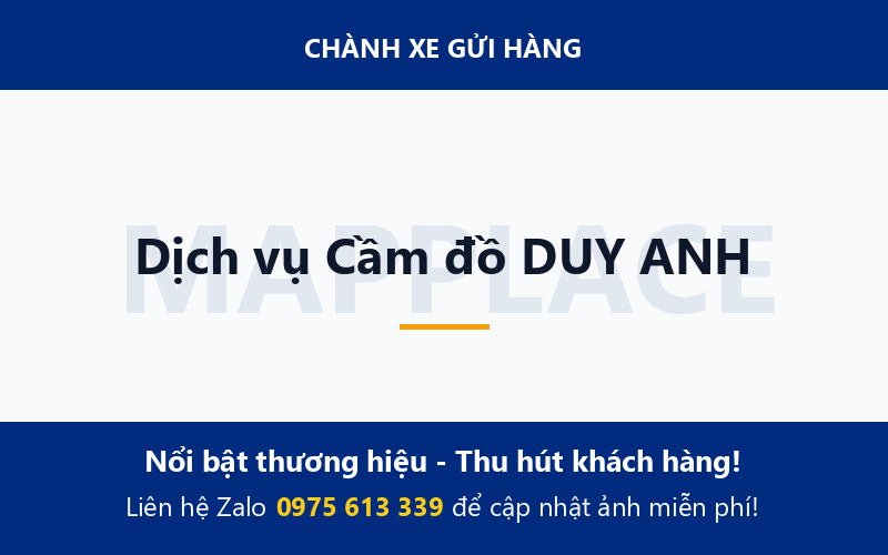Dịch vụ Cầm đồ DUY ANH