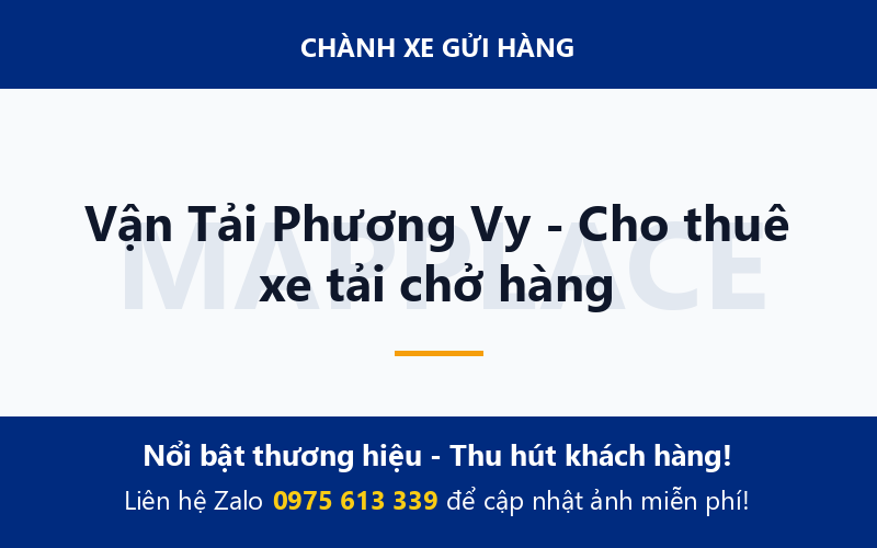 Vận Tải Phương Vy - Cho thuê xe tải chở hàng