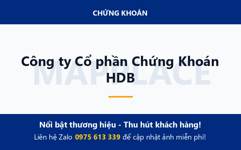 Công ty Cổ phần Chứng Khoán HDB