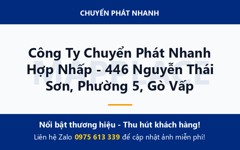 Công Ty Chuyển Phát Nhanh Hợp Nhấp - 446 Nguyễn Thái Sơn, Phường 5, Gò Vấp