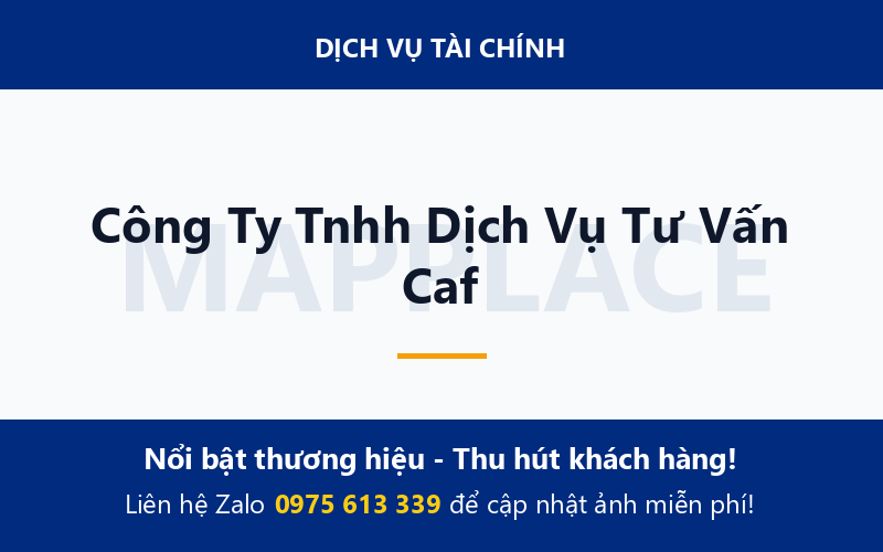 Công Ty Tnhh Dịch Vụ Tư Vấn Caf