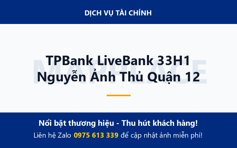 TPBank LiveBank 33H1 Nguyễn Ảnh Thủ Quận 12