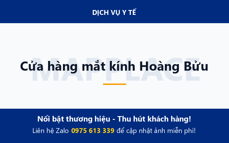 Cửa hàng mắt kính Hoàng Bửu