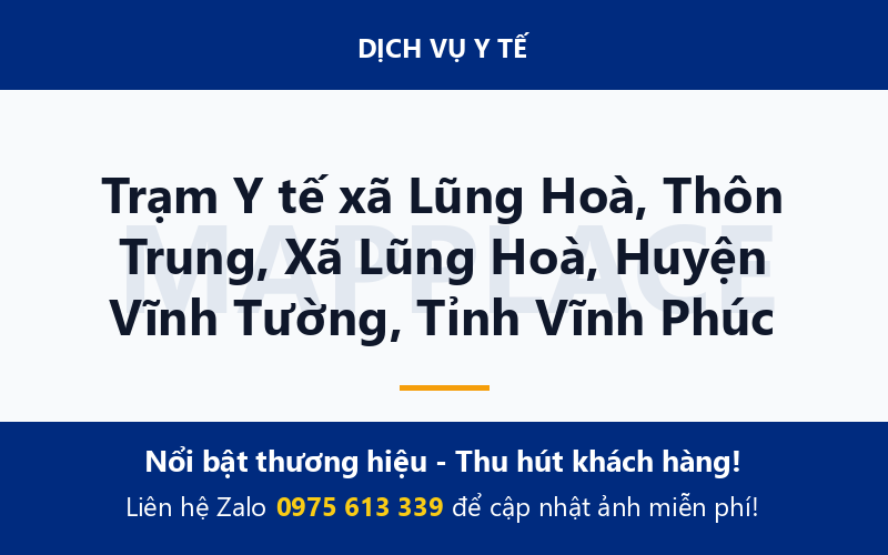 Trạm Y tế xã Lũng Hoà, Thôn Trung, Xã Lũng Hoà, Huyện Vĩnh Tường, Tỉnh Vĩnh Phúc