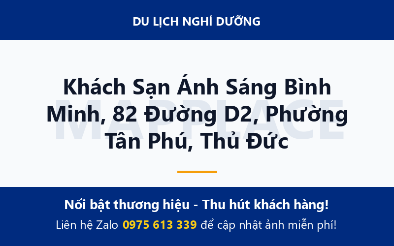 Khách Sạn Ánh Sáng Bình Minh, 82 Đường D2, Phường Tân Phú, Thủ Đức