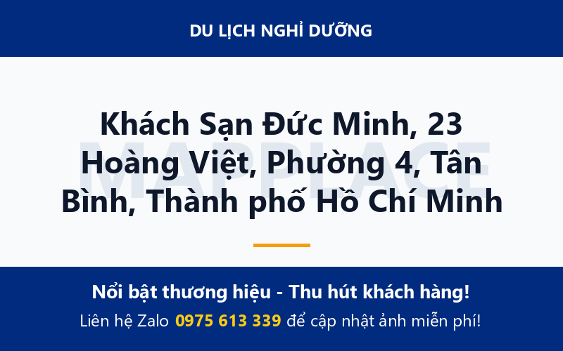 Khách Sạn Đức Minh, 23 Hoàng Việt, Phường 4, Tân Bình, Thành phố Hồ Chí Minh