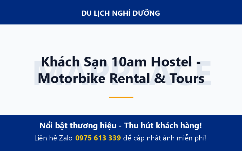 Khách Sạn 10am Hostel - Motorbike Rental & Tours