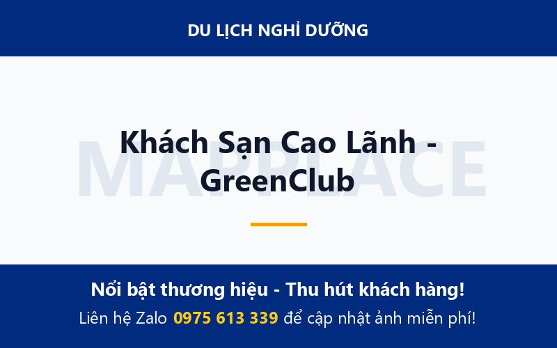 Khách Sạn Cao Lãnh - GreenClub