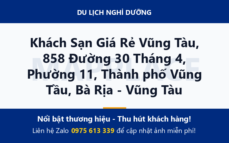 Khách Sạn Giá Rẻ Vũng Tàu, 858 Đường 30 Tháng 4, Phường 11, Thành phố Vũng Tầu, Bà Rịa - Vũng Tàu