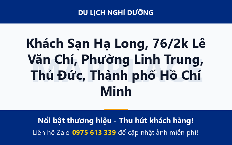 Khách Sạn Hạ Long, 76/2k Lê Văn Chí, Phường Linh Trung, Thủ Đức, Thành phố Hồ Chí Minh