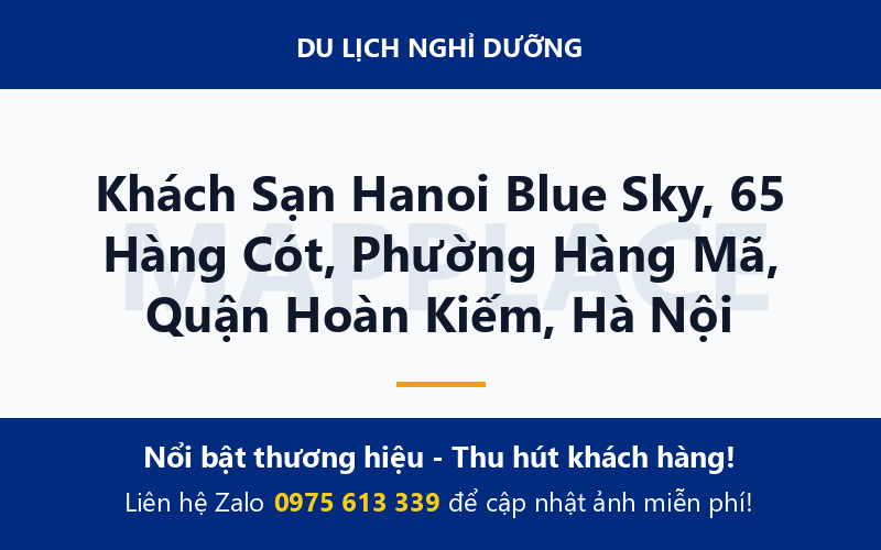 Khách Sạn Hanoi Blue Sky, 65 Hàng Cót, Phường Hàng Mã, Quận Hoàn Kiếm, Hà Nội