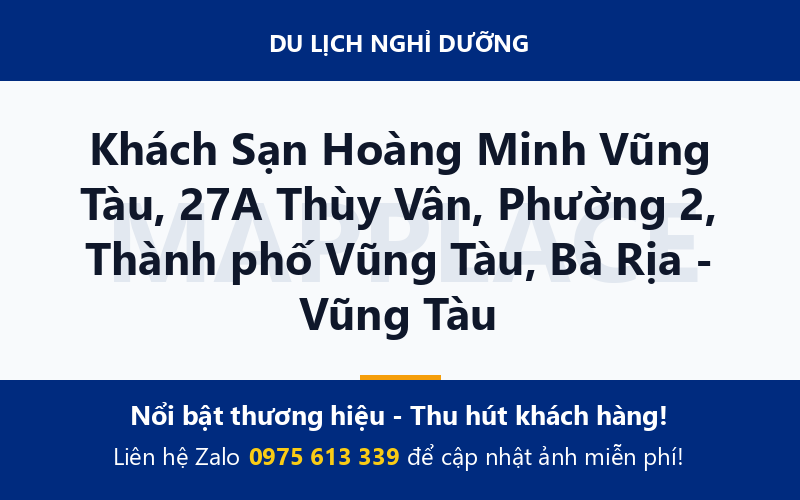 Khách Sạn Hoàng Minh Vũng Tàu, 27A Thùy Vân, Phường 2, Thành phố Vũng Tàu, Bà Rịa - Vũng Tàu
