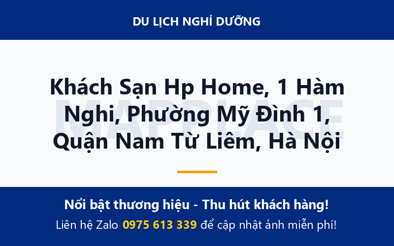 Khách Sạn Hp Home, 1 Hàm Nghi, Phường Mỹ Đình 1, Quận Nam Từ Liêm, Hà Nội