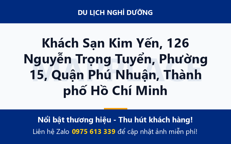 Khách Sạn Kim Yến, 126 Nguyễn Trọng Tuyển, Phường 15, Quận Phú Nhuận, Thành phố Hồ Chí Minh