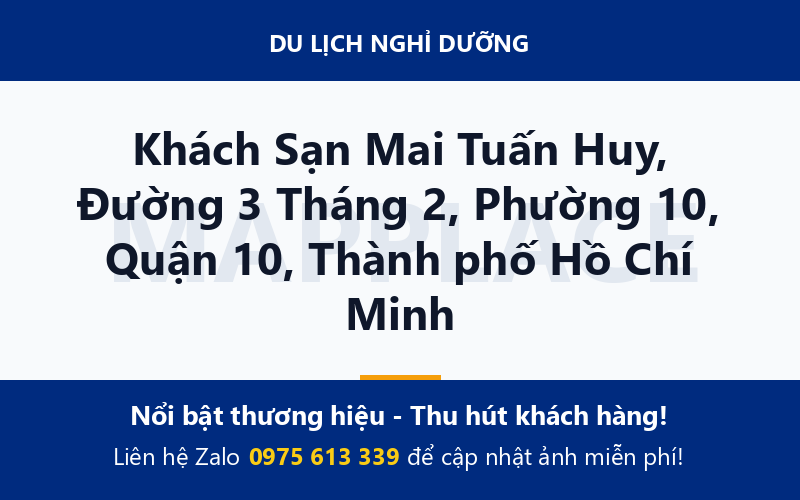 Khách Sạn Mai Tuấn Huy, Đường 3 Tháng 2, Phường 10, Quận 10, Thành phố Hồ Chí Minh