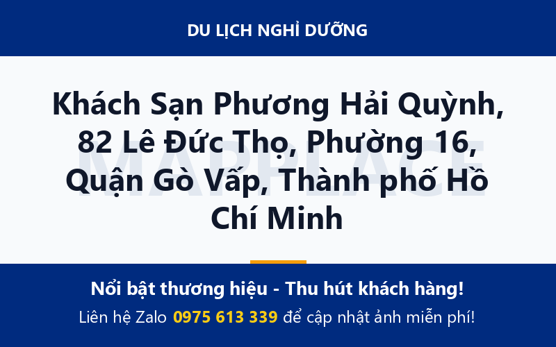 Khách Sạn Phương Hải Quỳnh, 82 Lê Đức Thọ, Phường 16, Quận Gò Vấp, Thành phố Hồ Chí Minh