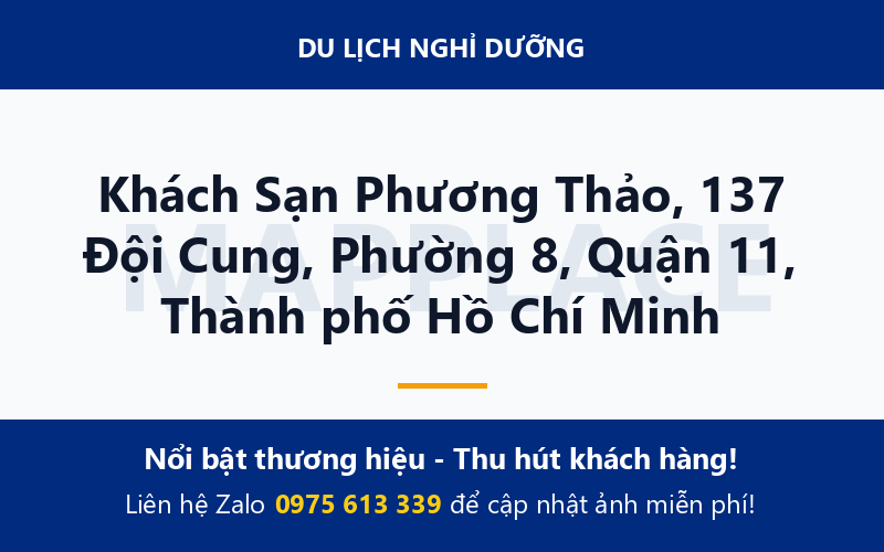 Khách Sạn Phương Thảo, 137 Đội Cung, Phường 8, Quận 11, Thành phố Hồ Chí Minh