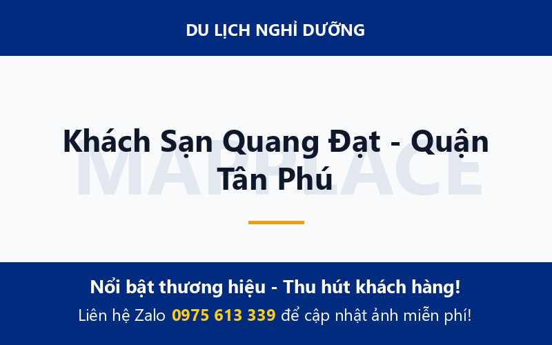 Khách Sạn Quang Đạt - Quận Tân Phú