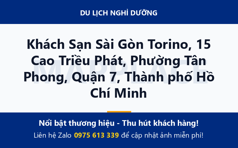 Khách Sạn Sài Gòn Torino, 15 Cao Triều Phát, Phường Tân Phong, Quận 7, Thành phố Hồ Chí Minh