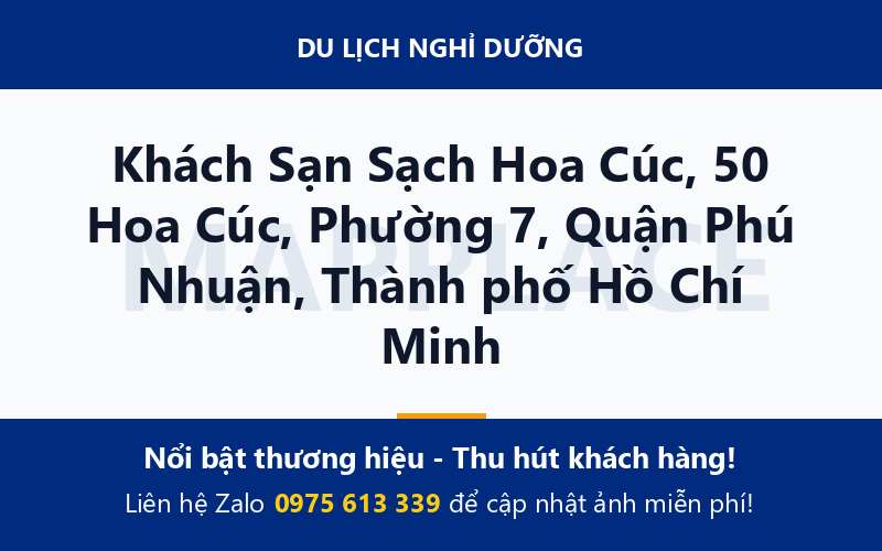 Khách Sạn Sạch Hoa Cúc, 50 Hoa Cúc, Phường 7, Quận Phú Nhuận, Thành phố Hồ Chí Minh