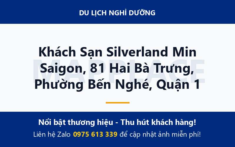 Khách Sạn Silverland Min Saigon, 81 Hai Bà Trưng, Phường Bến Nghé, Quận 1