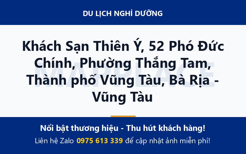 Khách Sạn Thiên Ý, 52 Phó Đức Chính, Phường Thắng Tam, Thành phố Vũng Tàu, Bà Rịa - Vũng Tàu