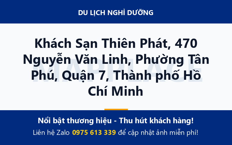 Khách Sạn Thiên Phát, 470 Nguyễn Văn Linh, Phường Tân Phú, Quận 7, Thành phố Hồ Chí Minh