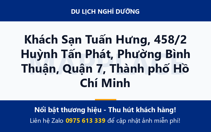 Khách Sạn Tuấn Hưng, 458/2 Huỳnh Tấn Phát, Phường Bình Thuận, Quận 7, Thành phố Hồ Chí Minh