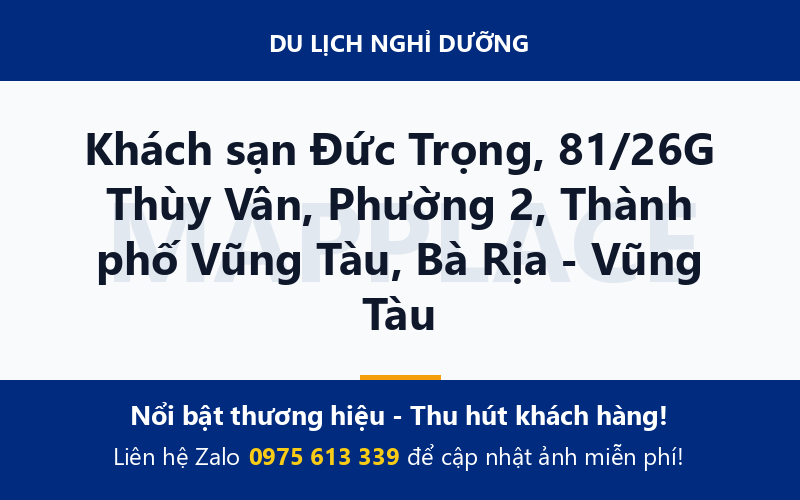 Khách sạn Đức Trọng, 81/26G Thùy Vân, Phường 2, Thành phố Vũng Tàu, Bà Rịa - Vũng Tàu