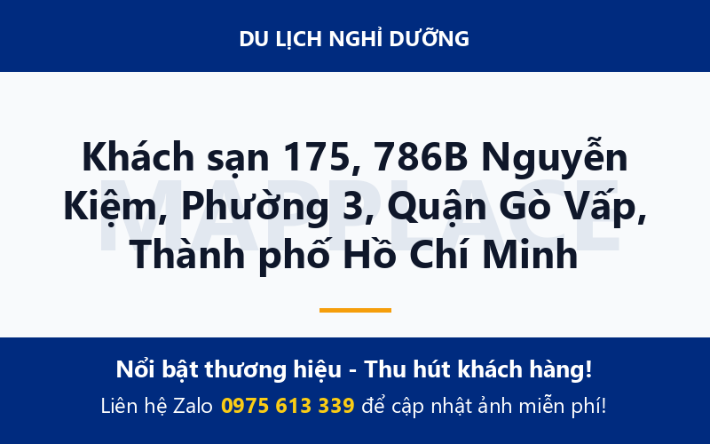 Khách sạn 175, 786B Nguyễn Kiệm, Phường 3, Quận Gò Vấp, Thành phố Hồ Chí Minh