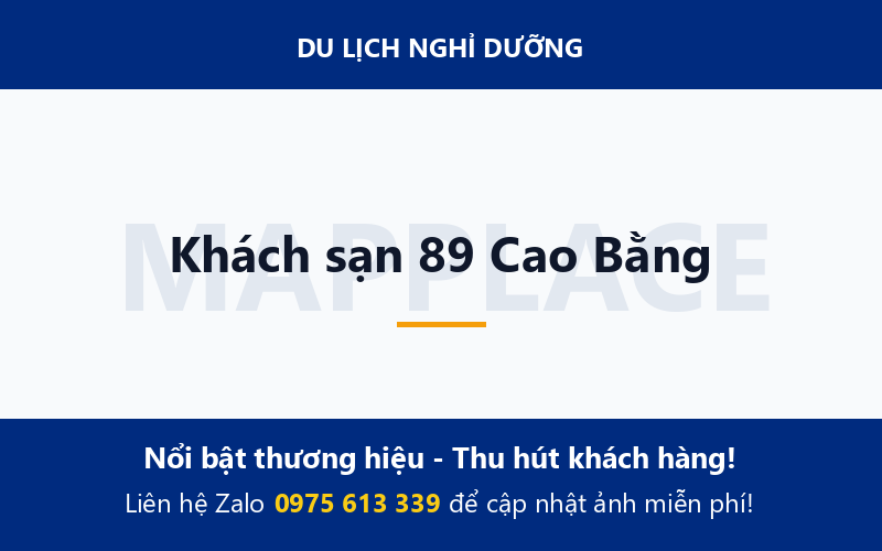 Khách sạn 89 Cao Bằng
