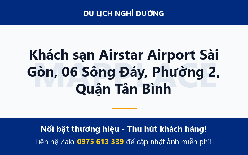 Khách sạn Airstar Airport Sài Gòn, 06 Sông Đáy, Phường 2, Quận Tân Bình
