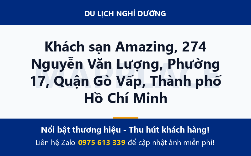 Khách sạn Amazing, 274 Nguyễn Văn Lượng, Phường 17, Quận Gò Vấp, Thành phố Hồ Chí Minh