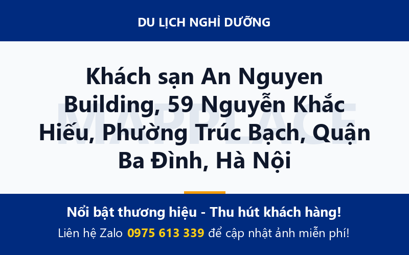Khách sạn An Nguyen Building, 59 Nguyễn Khắc Hiếu, Phường Trúc Bạch, Quận Ba Đình, Hà Nội