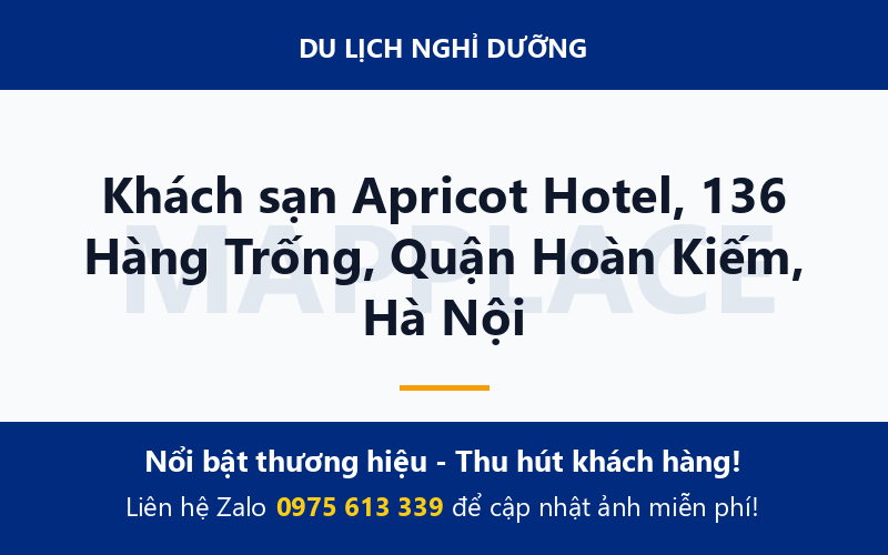Khách sạn Apricot Hotel, 136 Hàng Trống, Quận Hoàn Kiếm, Hà Nội
