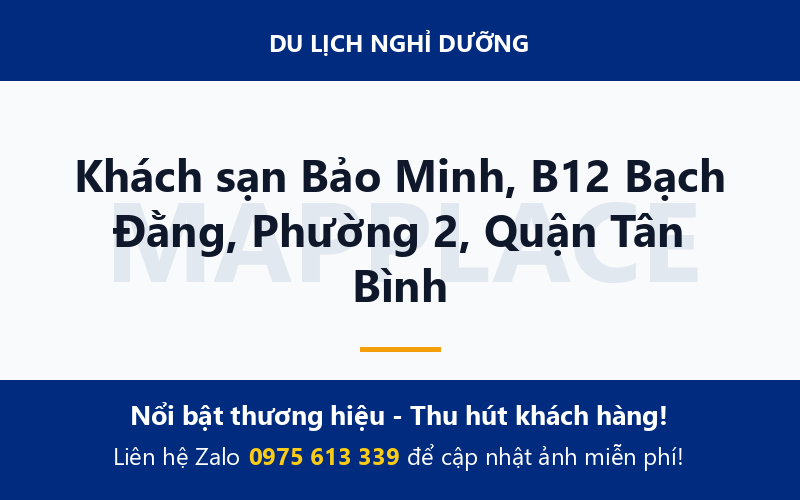Khách sạn Bảo Minh, B12 Bạch Đằng, Phường 2, Quận Tân Bình