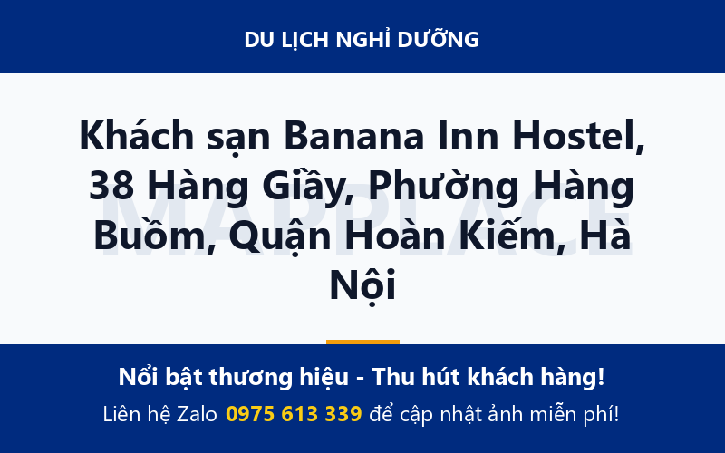 Khách sạn Banana Inn Hostel, 38 Hàng Giầy, Phường Hàng Buồm, Quận Hoàn Kiếm, Hà Nội