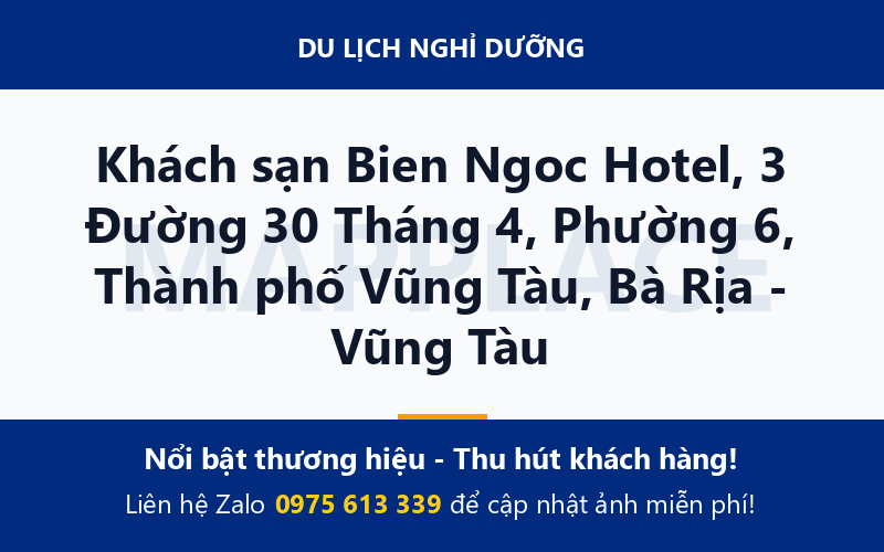Khách sạn Bien Ngoc Hotel, 3 Đường 30 Tháng 4, Phường 6, Thành phố Vũng Tàu, Bà Rịa - Vũng Tàu