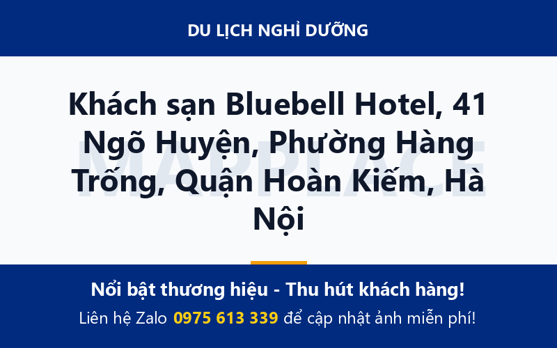 Khách sạn Bluebell Hotel, 41 Ngõ Huyện, Phường Hàng Trống, Quận Hoàn Kiếm, Hà Nội