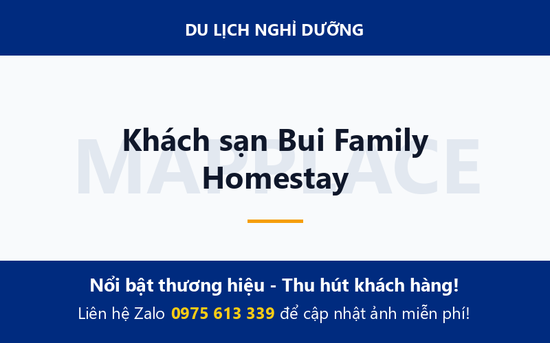 Khách sạn Bui Family Homestay