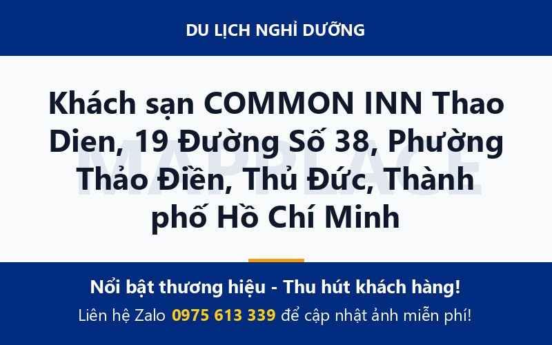 Khách sạn COMMON INN Thao Dien, 19 Đường Số 38, Phường Thảo Điền, Thủ Đức, Thành phố Hồ Chí Minh