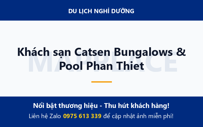 Khách sạn Catsen Bungalows & Pool Phan Thiet