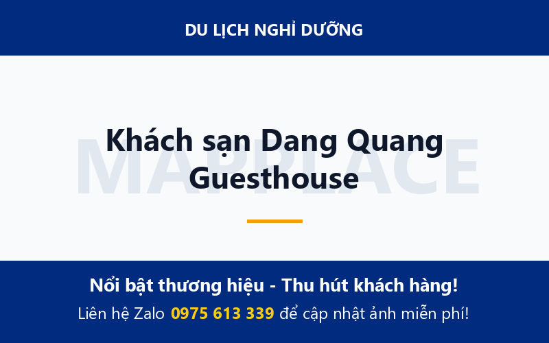 Khách sạn Dang Quang Guesthouse